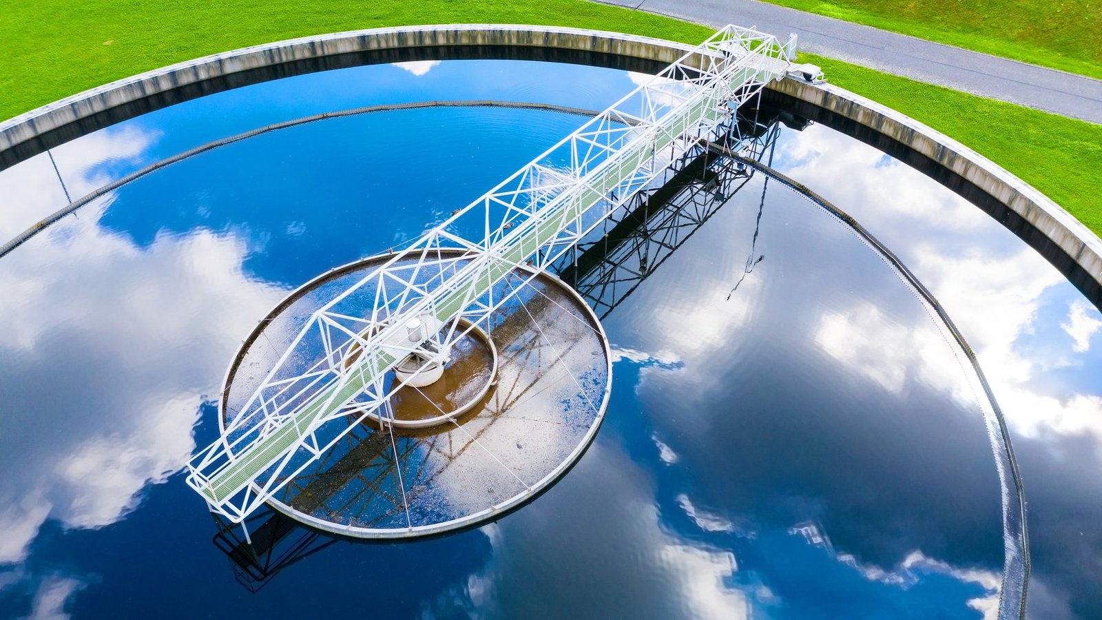 Sewage treatment plant and utility infrastructure